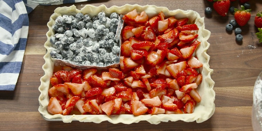 Fruit Pie looks like american flag